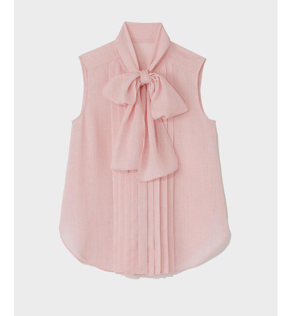 Grace Class「リネンライクボウタイノースリーブ」|シャツ・ブラウス|