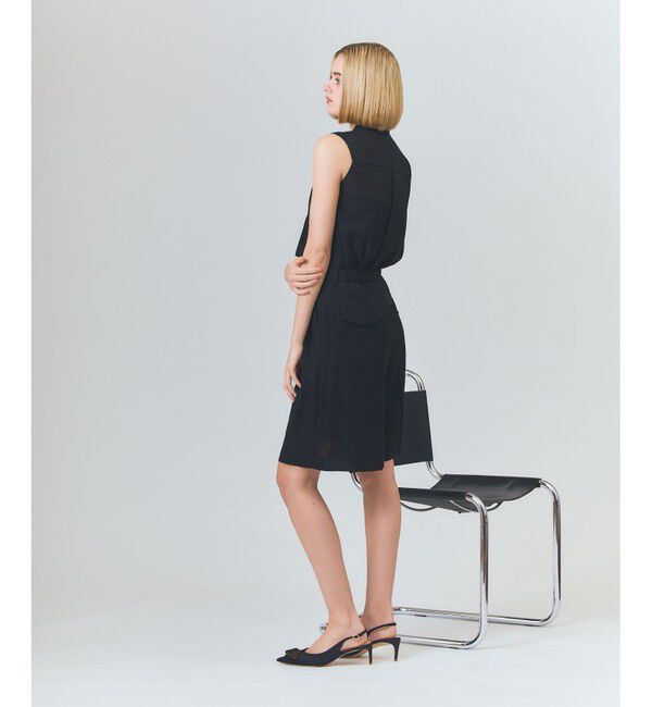 Grace Class「リネンライクボウタイノースリーブ」|シャツ・ブラウス|