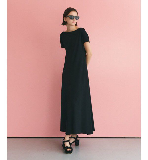 Grace Class「バックオープンポンチワンピース」|ワンピース|ブラック