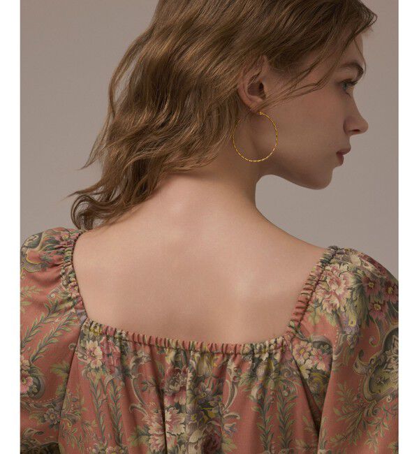 GRACE CONTINENTAL「ヴィンテージフラワープリントワンピース」|ワンピース|