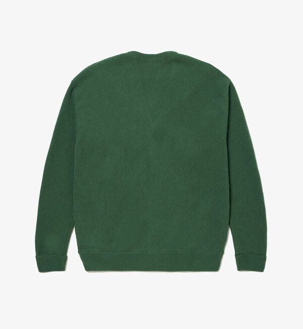 LACOSTE「ガーター編みVネックカーディガン」|カーディガン|