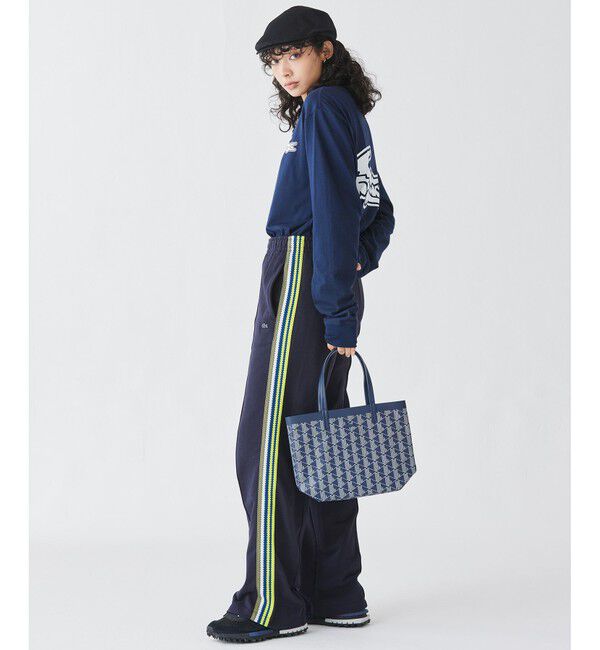 LACOSTE「ゼリィ コーテッドキャンバスモノグラムスモールトート」|トートバッグ|