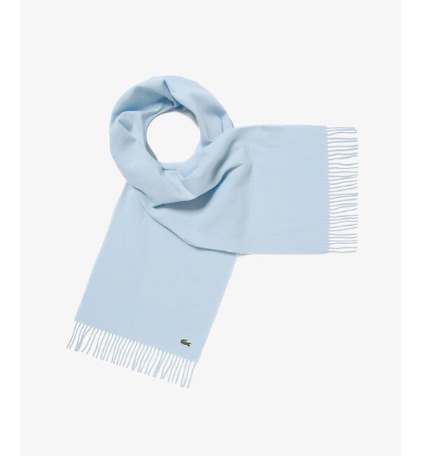 LACOSTE「エッセンシャルマフラー」|マフラー|ライトブルー