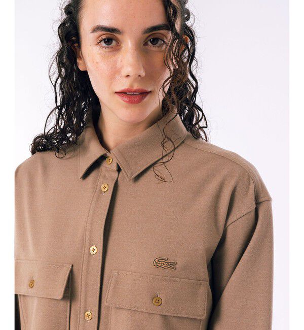 LACOSTE「ウールライクダブルポケットシャツ」|シャツ・ブラウス|