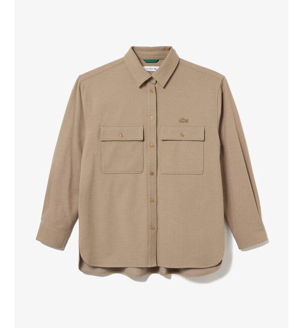 LACOSTE「ウールライクダブルポケットシャツ」|シャツ・ブラウス|