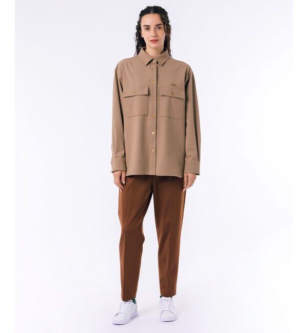 LACOSTE「ウールライクダブルポケットシャツ」|シャツ・ブラウス|