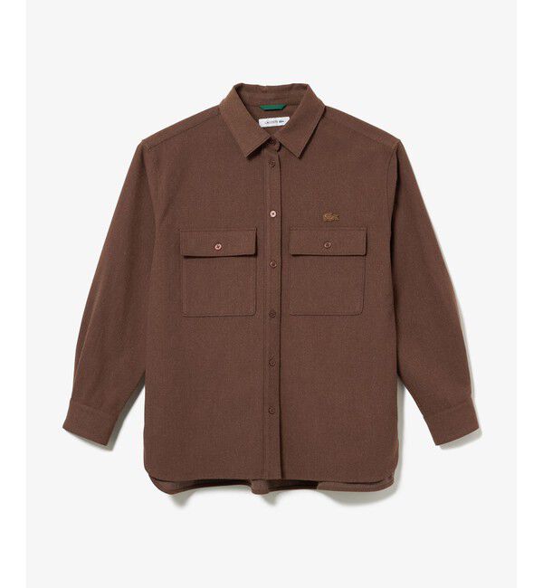 LACOSTE「ウールライクダブルポケットシャツ」|シャツ・ブラウス|