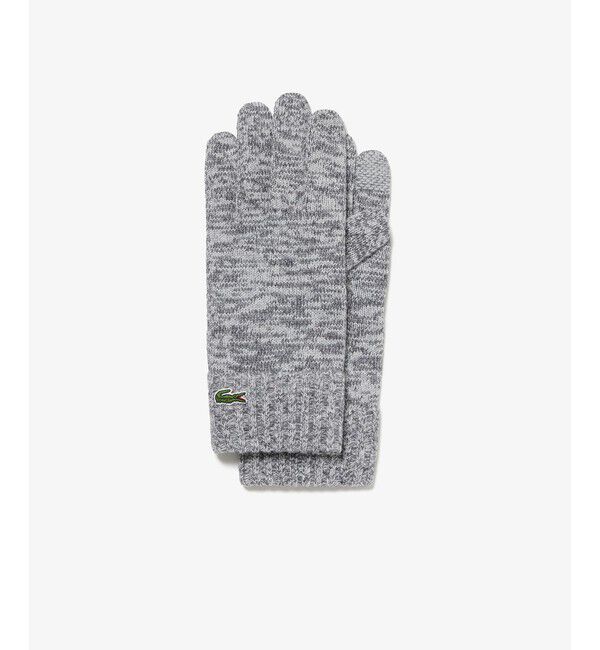 LACOSTE「メランジェニットグローブ」|手袋|