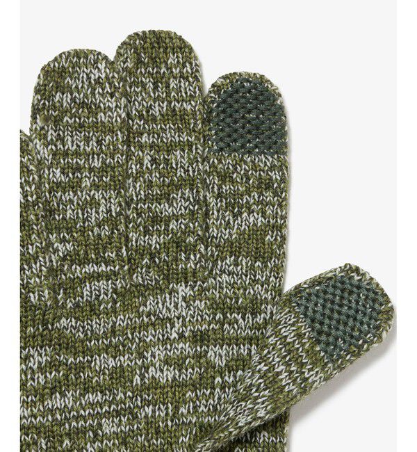 LACOSTE「メランジェニットグローブ」|手袋|