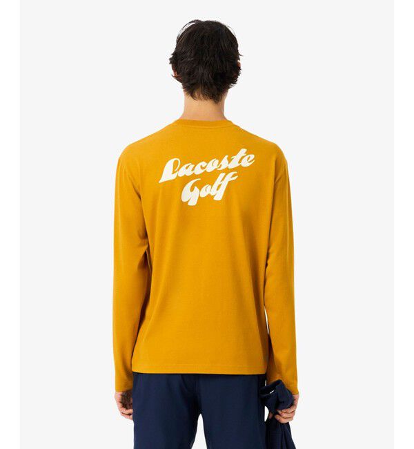 LACOSTE「ラコステゴルフバックプリントウルトラドライロングスリーブTシャツ」|Tシャツ・カットソー|