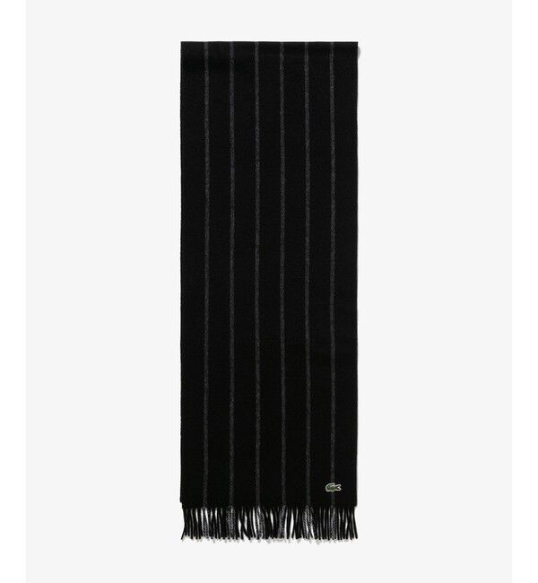 LACOSTE「メリノウールストライプマフラー」|マフラー|