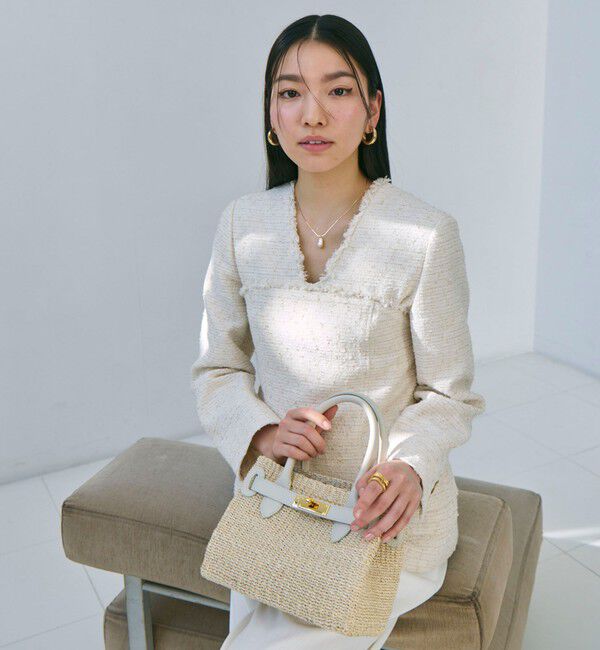 NOLLEY'S「BISHU JAPAN コットンフラッグツイードビスチェ」|シャツ・ブラウス|