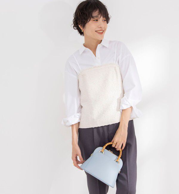 NOLLEY'S「BISHU JAPAN コットンフラッグツイードビスチェ」|シャツ・ブラウス|