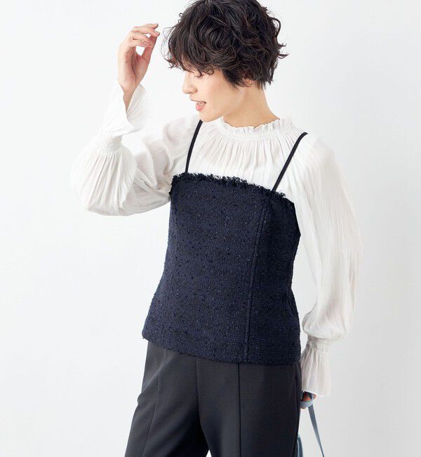 NOLLEY'S「BISHU JAPAN コットンフラッグツイードビスチェ」|シャツ・ブラウス|