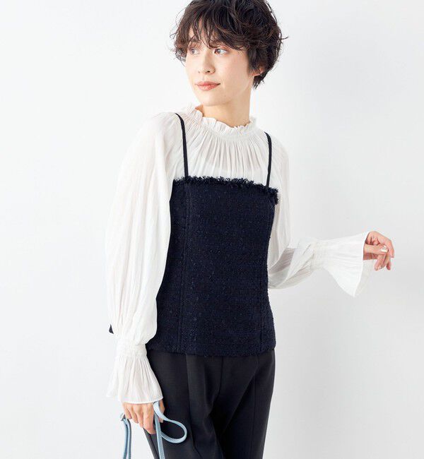 NOLLEY'S「BISHU JAPAN コットンフラッグツイードビスチェ」|シャツ・ブラウス|