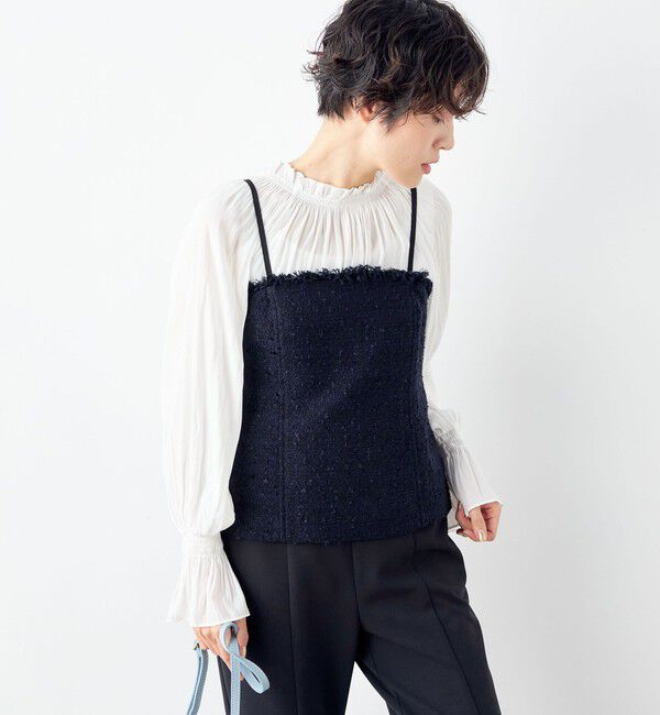 NOLLEY'S「BISHU JAPAN コットンフラッグツイードビスチェ」|シャツ・ブラウス|
