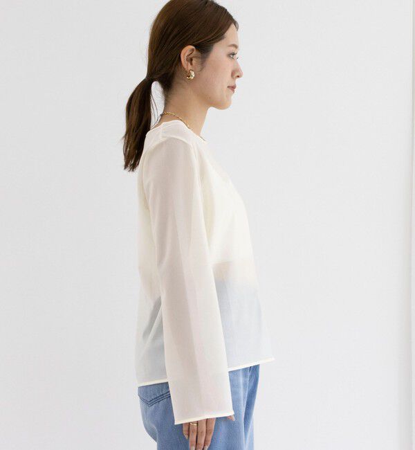 NOLLEY'S「ラメシアートリコットプルオーバーカットソー」|Tシャツ・カットソー|