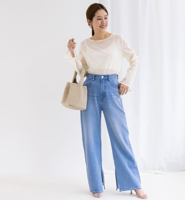 NOLLEY'S「ラメシアートリコットプルオーバーカットソー」|Tシャツ・カットソー|