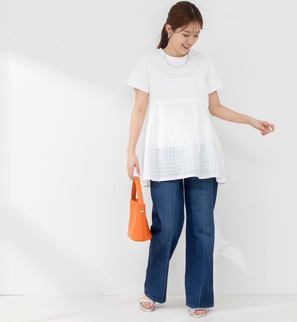 NOLLEY'S「BISHU JAPANチェックツィード2WAYキャミソール」|シャツ・ブラウス|