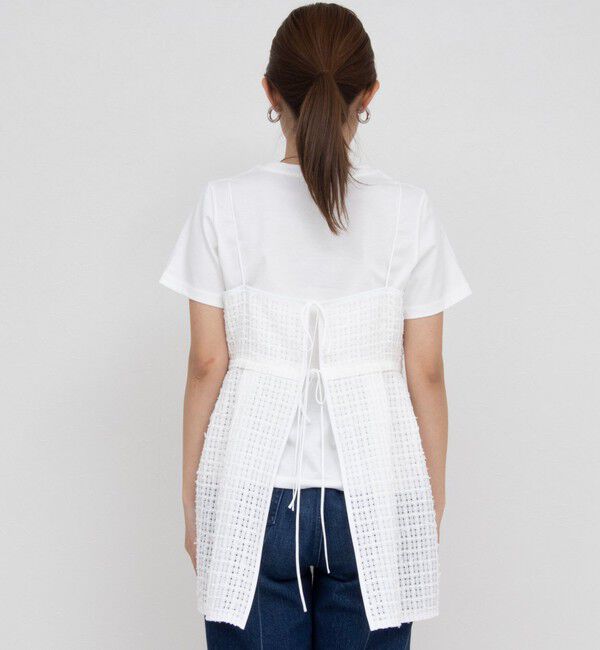 NOLLEY'S「BISHU JAPANチェックツィード2WAYキャミソール」|シャツ・ブラウス|