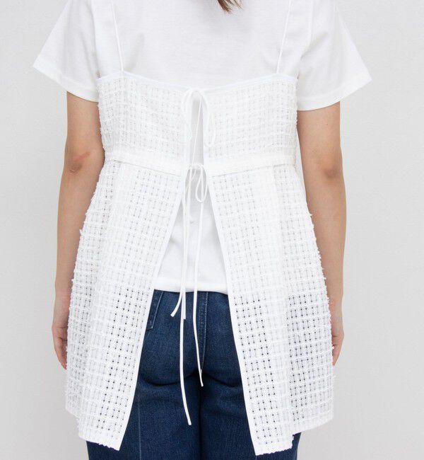 NOLLEY'S「BISHU JAPANチェックツィード2WAYキャミソール」|シャツ・ブラウス|