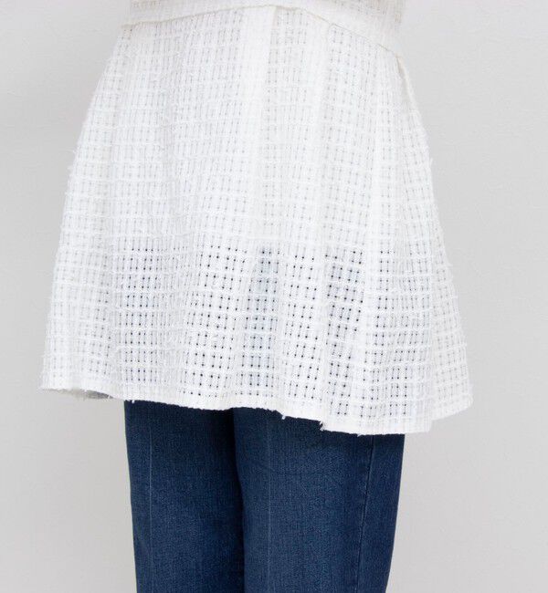 NOLLEY'S「BISHU JAPANチェックツィード2WAYキャミソール」|シャツ・ブラウス|