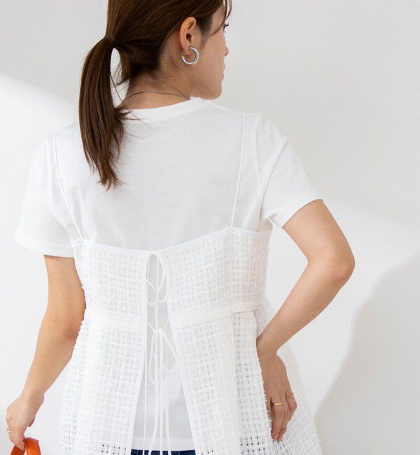 NOLLEY'S「BISHU JAPANチェックツィード2WAYキャミソール」|シャツ・ブラウス|