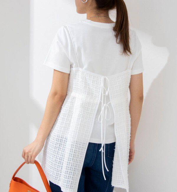 NOLLEY'S「BISHU JAPANチェックツィード2WAYキャミソール」|シャツ・ブラウス|