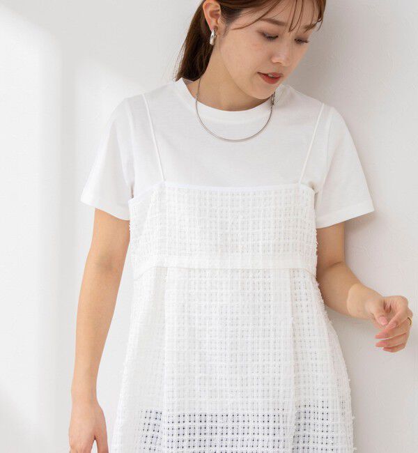 NOLLEY'S「BISHU JAPANチェックツィード2WAYキャミソール」|シャツ・ブラウス|