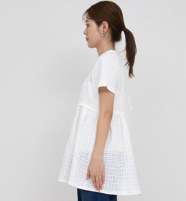 NOLLEY'S「BISHU JAPANチェックツィード2WAYキャミソール」|シャツ・ブラウス|