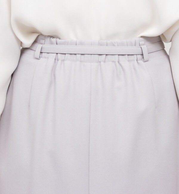 NOLLEY'S sophi「ウォッシャブルウール調ベルト付きタイトスカート」|タイト|