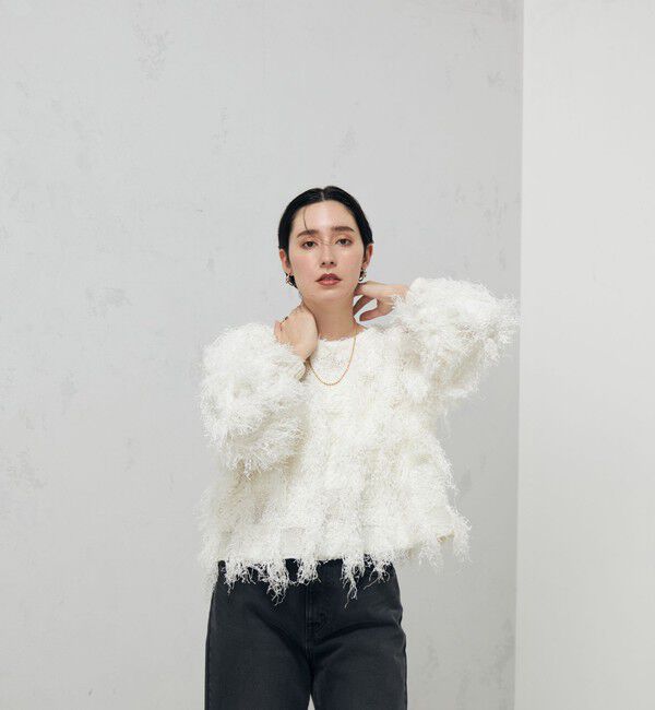 Laraaji「カットジャガードプルオーバーニット」|ニット・セーター|