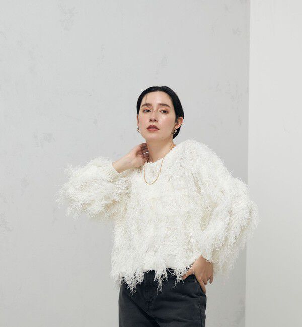 Laraaji「カットジャガードプルオーバーニット」|ニット・セーター|