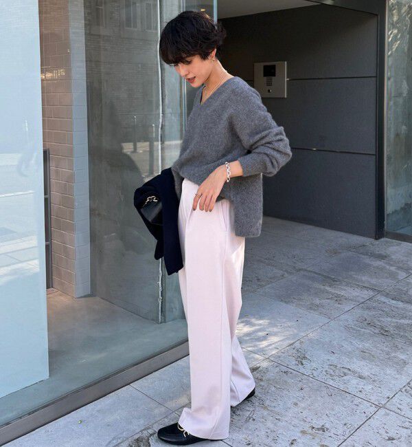 NOLLEY'S「ウォッシャブルウール調愛されイージーワイドパンツ」|その他|