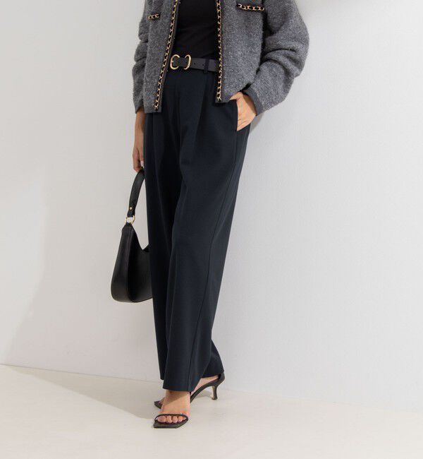 NOLLEY'S「ウォッシャブル裏起毛イージーワイドパンツ」|その他|