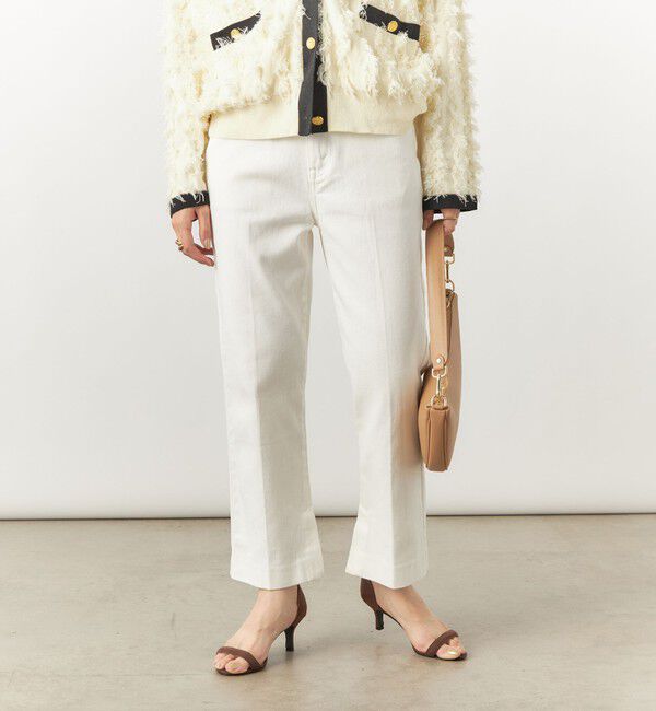 Rie Miller「【RM denim】スリットクロップドハイウエストデニム」|デニム|