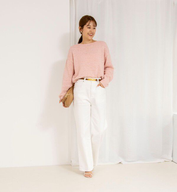 Rie Miller「【RM denim】スリットクロップドハイウエストデニム」|デニム|