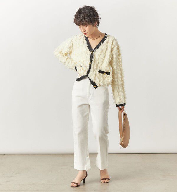 Rie Miller「【RM denim】スリットクロップドハイウエストデニム」|デニム|