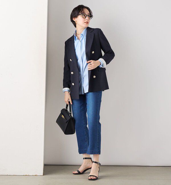 Rie Miller「【RM denim】スリットクロップドハイウエストデニム」|デニム|