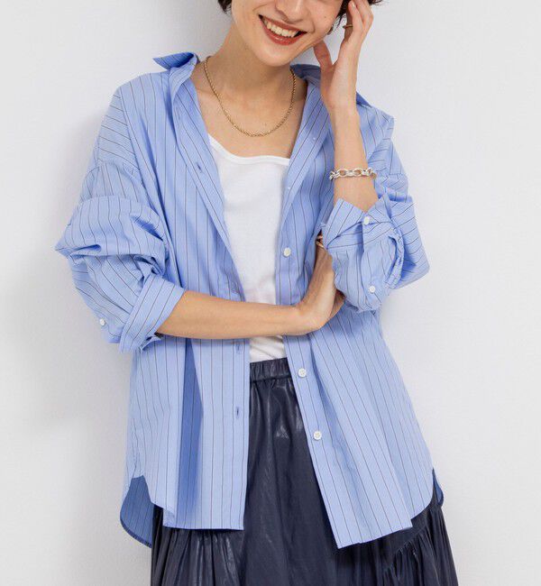 NOLLEY'S「MY STANDARD シャツ」|シャツ・ブラウス|ブルー系その他3