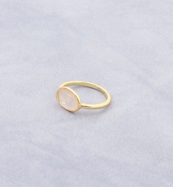 grace grace「【grace grace/グラスグラス】天然石オーバルリング」|リング|クリア