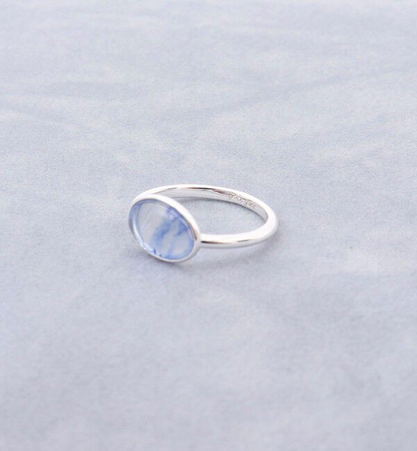 grace grace「【grace grace/グラスグラス】天然石オーバルリング」|リング|ブルー