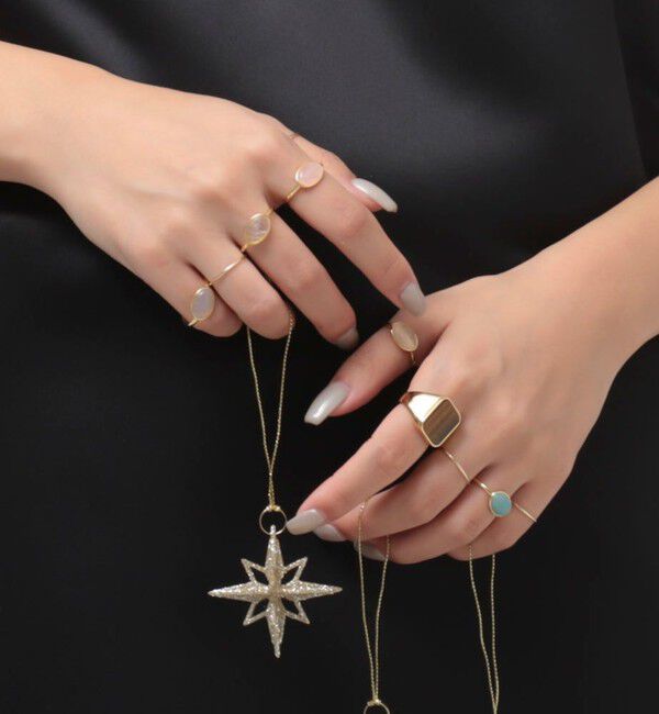 grace grace「【grace grace/グラスグラス】天然石オーバルリング」|リング|