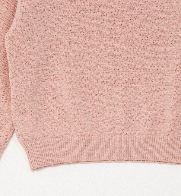 Rie Miller「《手洗い可能》テープヤーンボートネックプルオーバーニット」|ニット・セーター|