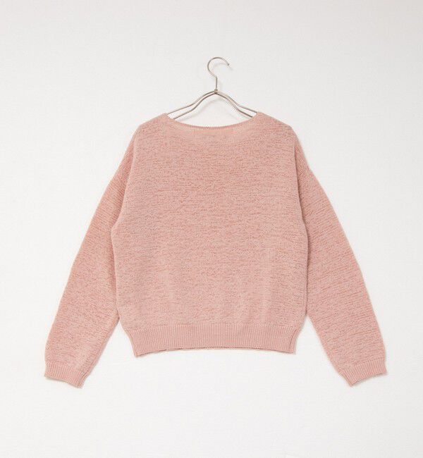 Rie Miller「《手洗い可能》テープヤーンボートネックプルオーバーニット」|ニット・セーター|