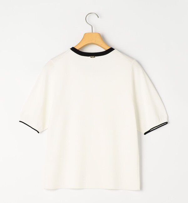 NOLLEY'S sophi「《アンサンブル対応》《手洗い可能》マルチファンクション総針ショートスリーブプルオーバーニット」|ニット・セーター|