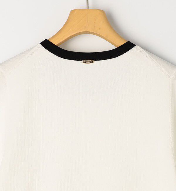 NOLLEY'S sophi「《アンサンブル対応》《手洗い可能》マルチファンクション総針ショートスリーブプルオーバーニット」|ニット・セーター|