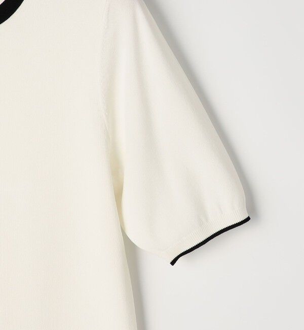 NOLLEY'S sophi「《アンサンブル対応》《手洗い可能》マルチファンクション総針ショートスリーブプルオーバーニット」|ニット・セーター|