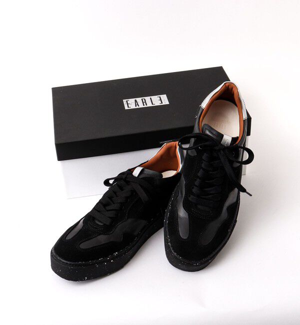 Stutostein「【EARLE/アール】Noble Trainer Sneakers 別注レザースニーカー」|スニーカー|ブラック