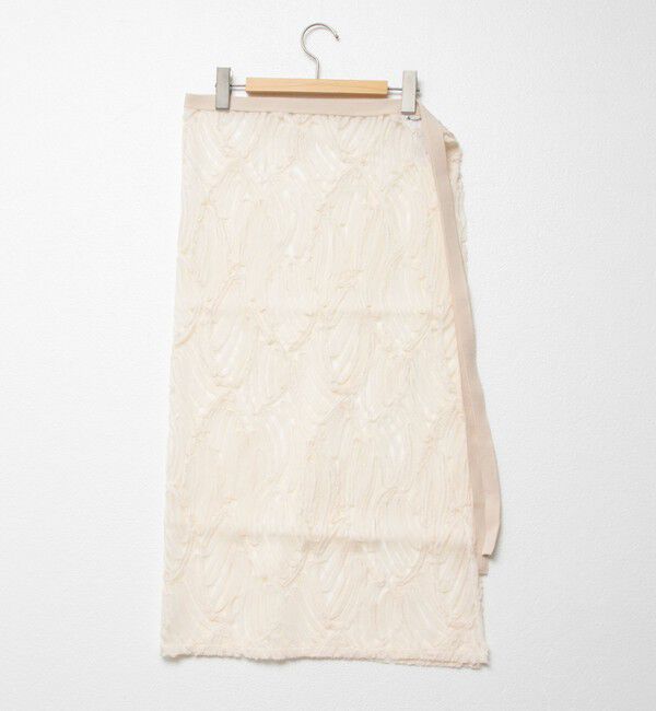 Rie Miller「《セットアップ対応》《手洗い可能》チュール刺繍ラップスカート」|スカート|